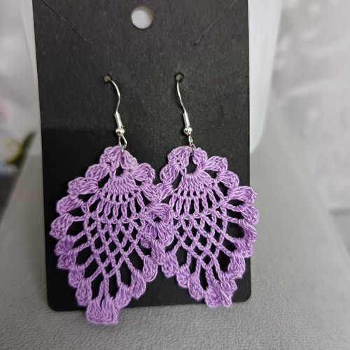 Boucles d'oreilles au crochet