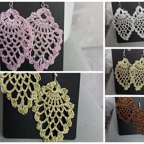 Boucles d'oreilles au crochet