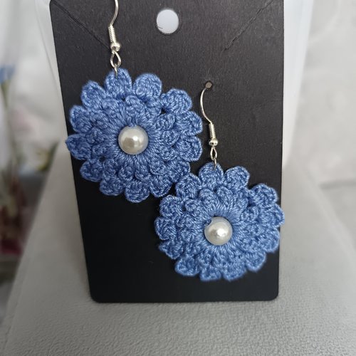 Boucles d'oreilles au crochet en perles
