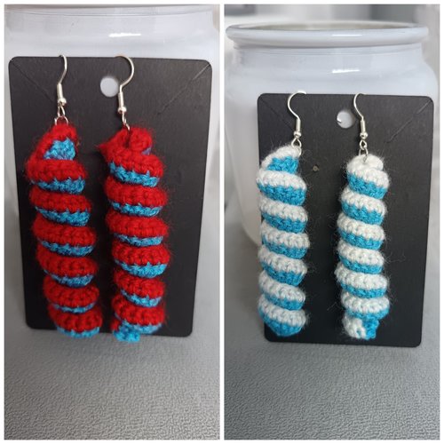 Boucles d'oreilles au crochet