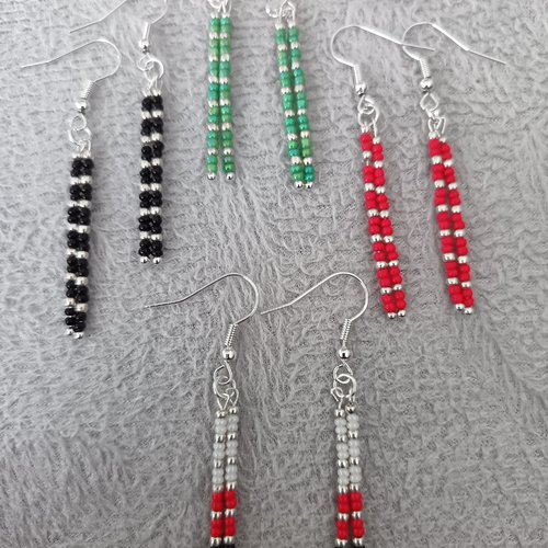 Boucles d'oreilles en perles