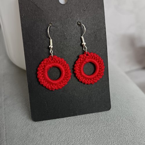 Boucles d'oreilles au crochet