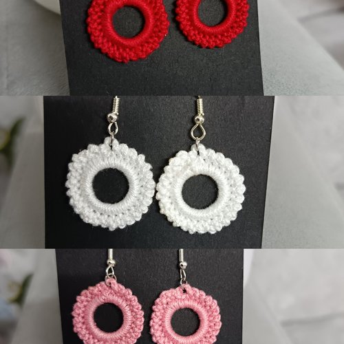 Boucles d'oreilles au crochet