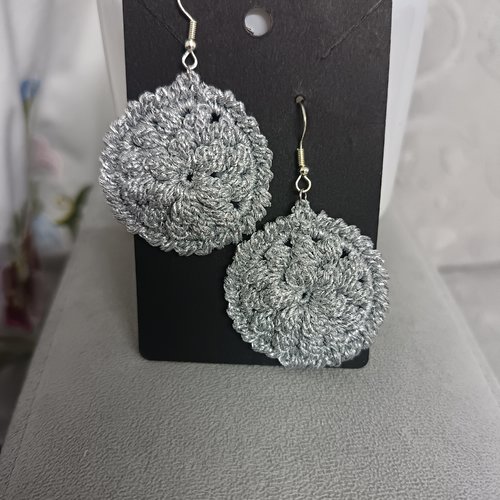 Boucles d'oreilles au crochet en perles