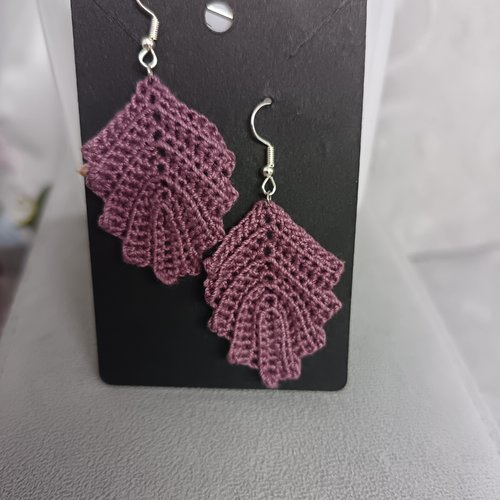 Boucles d'oreilles au crochet