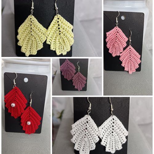 Boucles d'oreilles au crochet