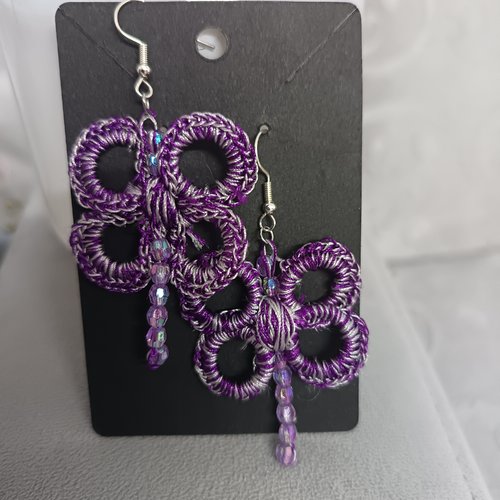 Boucles d'oreilles au crochet