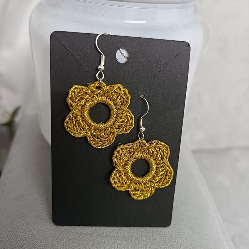 Boucles d'oreilles au crochet