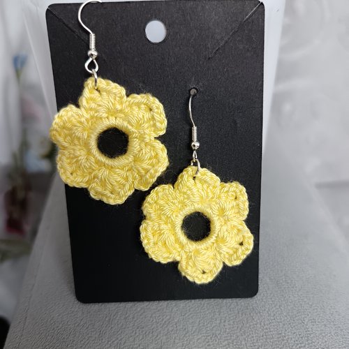 Boucles d'oreilles au crochet