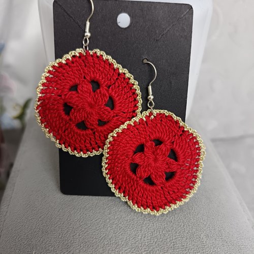 Boucles d'oreilles au crochet