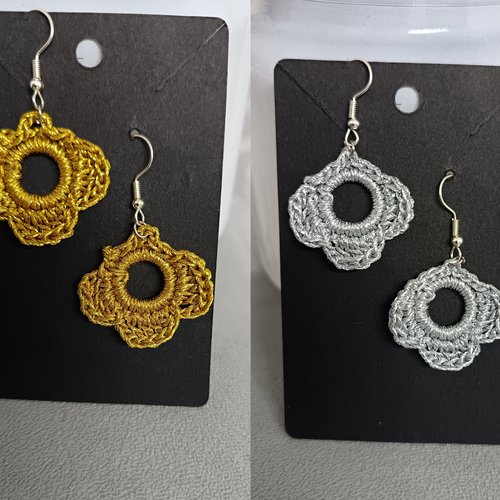 Boucles d'oreilles au crochet
