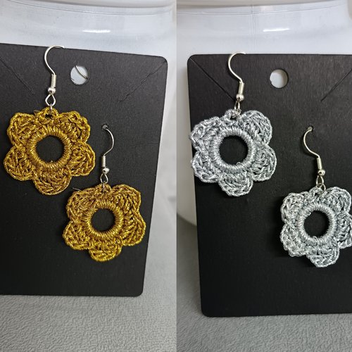Boucles d'oreilles au crochet