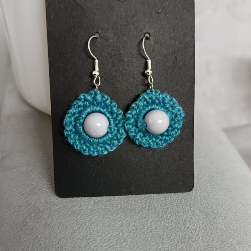 Boucles d'oreilles au crochet en perles