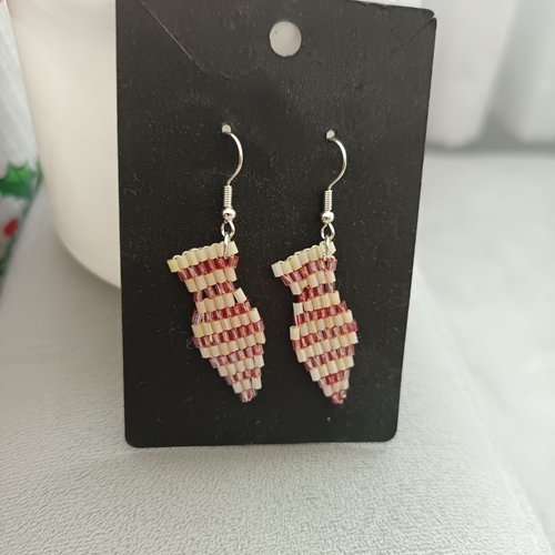 Boucles d'oreilles en perles