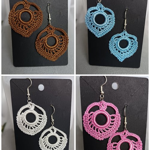 Boucles d'oreilles au crochet