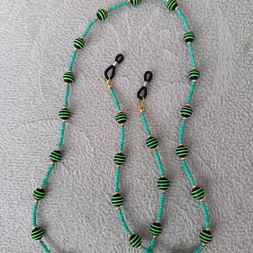 Cordon chaîne à lunettes en perles, porte attache lunettes