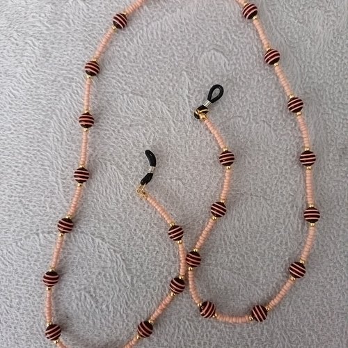 Cordon chaîne à lunettes en perles, porte attache lunettes