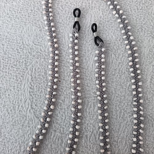 Cordon chaîne pour lunettes en perles, porte attache lunettes accessoire bijou pour femme