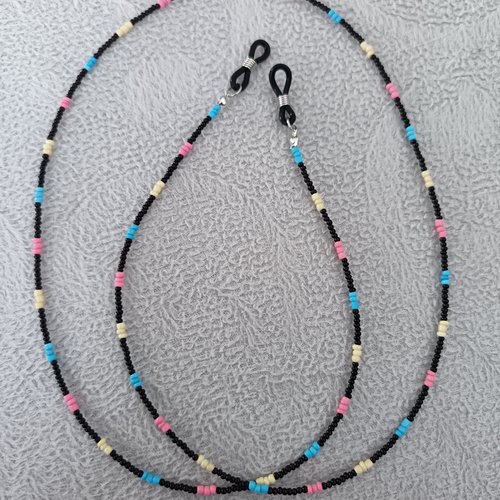Chaîne à lunettes en perles, cordon pour lunettes, accessoire bijou pour femme, accessoire