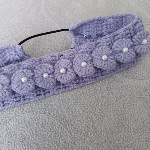 Bandeau pour cheveux au crochet, accessoire cheveux pour femme