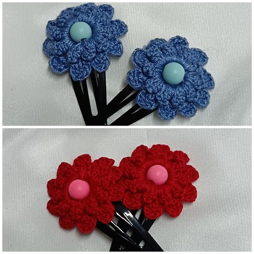 Barrette cheveux au crochet en perles, accessoires coiffure