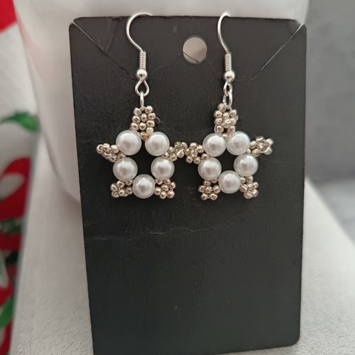 Boucles d'oreilles en perles, accessoires bijoux pour femme, boucles d'oreilles faites main