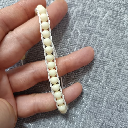 Bracelet macramé en perles, accessoire bijou pour femme, bracelet tressé, bracelet fait main