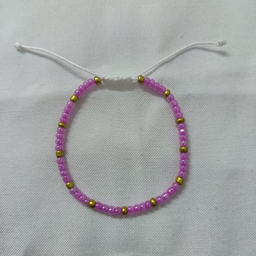 Bracelet macramé en perles, bracelet fait main, bracelet cordon coulissant, accessoire bijou pour femme