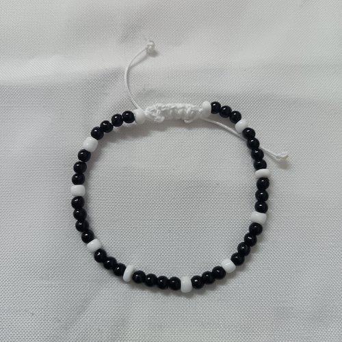 Bracelet macramé en perles, bracelet fait main, bracelet cordon coulissant, accessoire bijou pour femme