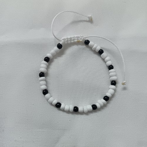 Bracelet macramé en perles, bracelet fait main, bracelet cordon coulissant, accessoire bijou pour femme