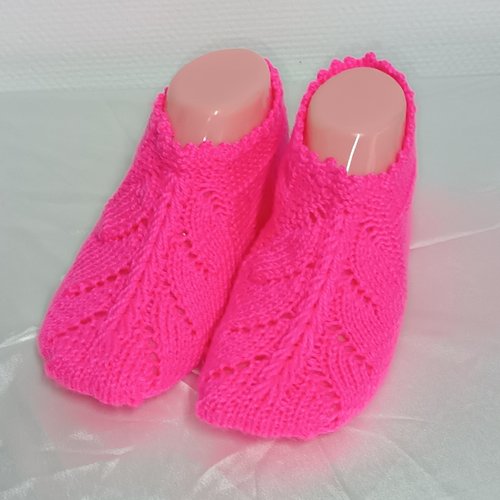 Chaussons tricotés pour femme, chaussons au tricot, accessoire pour femme