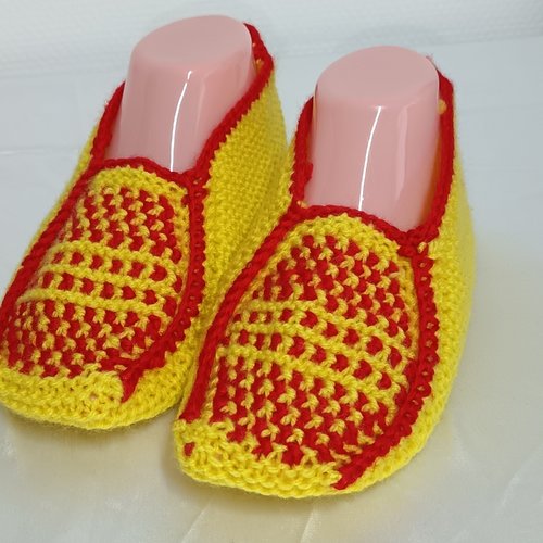 Chaussons tricotés pour femme, chaussons au tricot 39 40