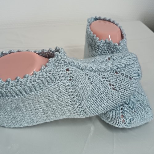 Chaussons tricotés pour femme, chaussons au tricot, accessoire pour femme