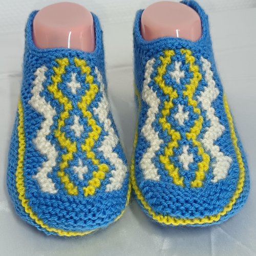 Chaussons tricotés pour femme, chaussons au tricot, accessoire pour femme