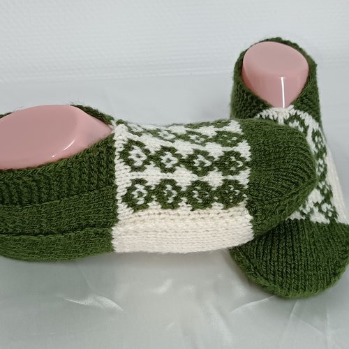 Chaussons tricotés pour femme, chaussons au tricot, accessoire pour femme