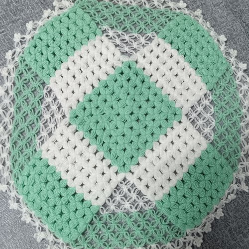 Éponge de douche crochetée, lavette crochet, accessoire bain fait main, éponge réutilisable