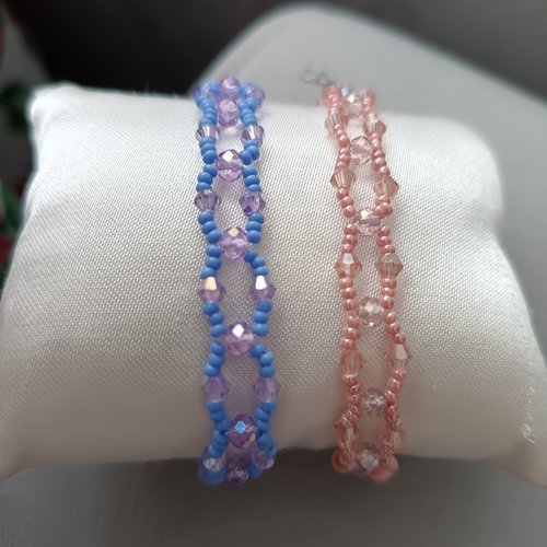 Bracelet en perles de cristal, accessoire bijou pour femme, bracelet tissé à l aiguille, bijou chic fait main, bracelet neuf