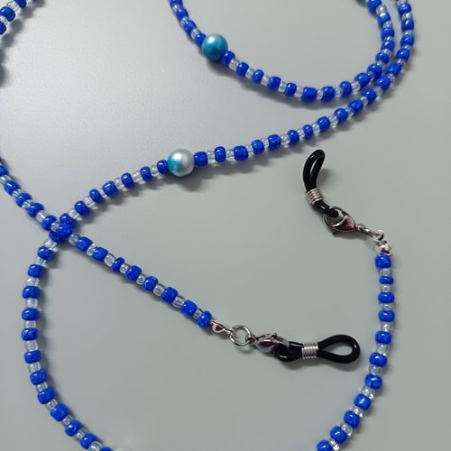Chaîne de lunettes en perles, cordon de lunettes, création artisanale, cadeau femme, accessoire pour femme,