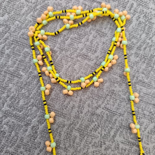 Chaîne de lunettes en perles, accessoire pour femme, création artisanale, cadeau femme, porte attache, cordon lunettes