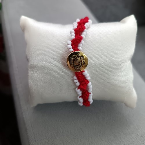 Bracelet au crochet en perles, accessoire bijou pour femme, bracelet bohème chic, bijou idée cadeau femme, création artisanale française