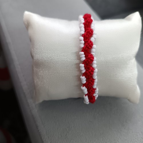 Bracelet au crochet en perles, bracelet bohème chic