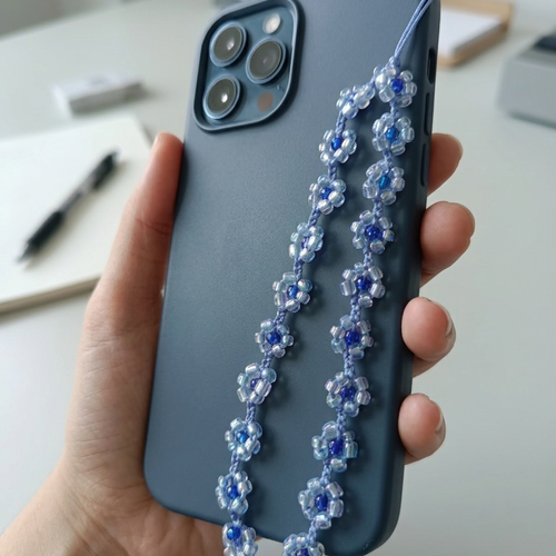 Lanière de téléphone en perles, bijou de portable artisanal, dragonne téléphone chic, accessoire smartphone fa