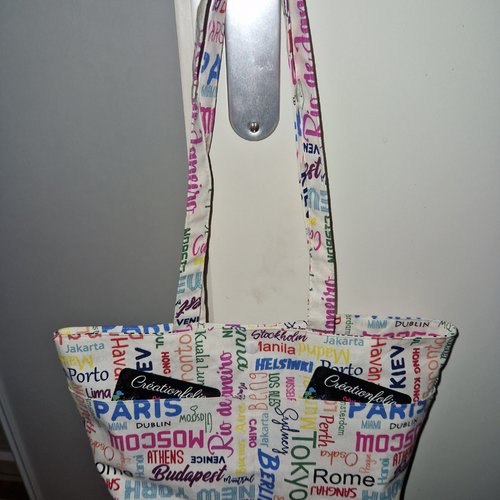 Nouveaute: petit sac  " arc en ciel voyage "