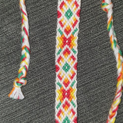 Nouveaute: bracelet brésilien "clarté reggae" blanc