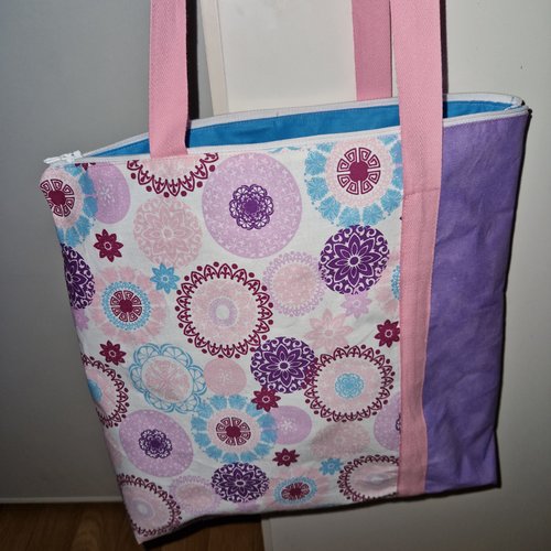 Nouveaute: sac atypique "mandala estival"