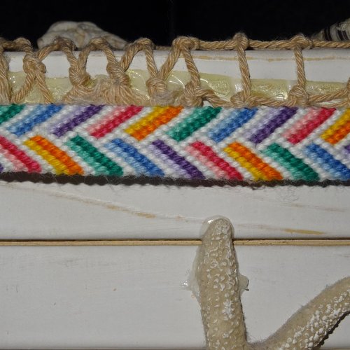 Bracelet brésilien "tresse dégradé"