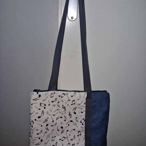 Sac atypique "notes de musique"