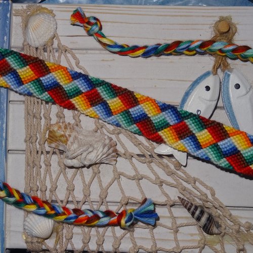 Bracelet brésilien "tressage de 4 dégradés"