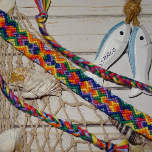 Bracelet brésilien "arc en ciel perpétuel"