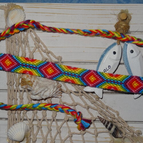 Bracelet brésilien survolté aux couleurs flashy